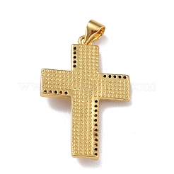 Латунные микропаве прозрачные подвески с фианитом&nbsp;ZIRC-A021-10G