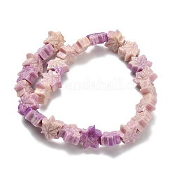 Резные бусины из синтетического коралла BSHE-H114-02C