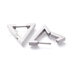 Серьги-кольца Huggie Hoop из нержавеющей стали 304&nbsp;LS-EJEW-O099-09P