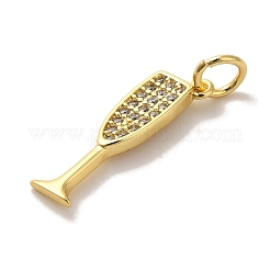 Кубические подвески из латуни с микропаве KK-U027-07G-02