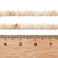 Природный желтый кварц нитей бисера G-RM250104-E7