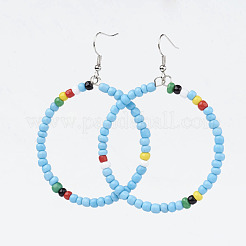 Серьги из бисера EJEW-JE02601