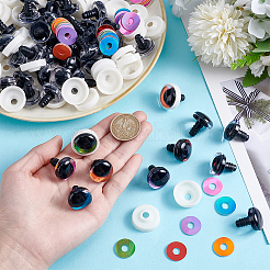 48 шт. 6-цветный глаз для безопасного изготовления поделок из смолы DIY-PH0030-99B