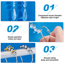 Железные кольца для штор в ванной комнате HJEW-AB00311