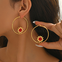 Pendientes de aro de acero inoxidable&nbsp;CL1326-2