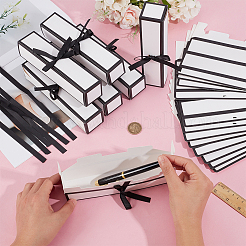 Складные упаковочные коробки из бумаги с цветочным принтом&nbsp;CON-WH0089-151A