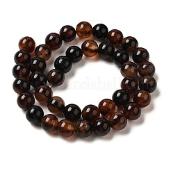 Naturels teints en blanc perles de jade brins&nbsp;G-M402-C04-18