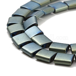 Galvanisierte mattierte nicht magnetische synthetische Hämatitperlenstränge&nbsp;G-G089-B01-15