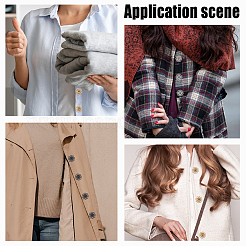 30 комплект из 3-х видов кнопок из сплава BUTT-GF0001-24