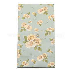 Sacchetto di fiori di carta regalo floreale&nbsp;CARB-WH0001-02C