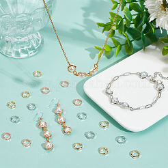 36шт. 3-х цветная латунная рамка для бусин KK-NB0003-45