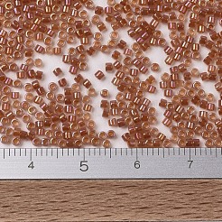 MIYUKIデリカビーズ  シリンダー  日本製シードビーズ  11/0  （db1733)ダークピーチライニングオパールab  1.3x1.6mm  穴：0.8mm  約2000個/10g&nbsp;X-SEED-J020-DB1733