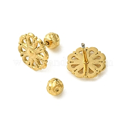 Ионное покрытие (ip) серьги-гвоздики из нержавеющей стали 304 EJEW-Q801-09G