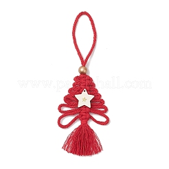 Décoration suspendue en coton pour sapin de Noël&nbsp;HJEW-JM03830-03