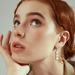 2 пара серег-колец из нержавеющей стали 201&nbsp;EJEW-HS00009