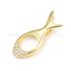 Pendentifs en laiton zircon cubique transparent&nbsp;CU-CBAFB7D-01G
