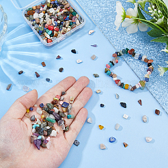 2 нити натуральных и синтетических смешанных бусин из драгоценных камней G-DC0001-56