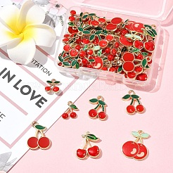 50шт 7 стиля подвески из сплава с эмалью&nbsp;ENAM-FS0003-19