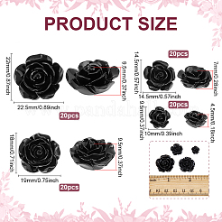 80 Stück 8 Arten Harz Cabochons&nbsp;RESI-PH0002-37
