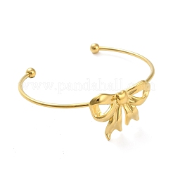 Bracelets manchettes en acier inoxydable 304 pour femmes&nbsp;AJEW-R100-01B-G