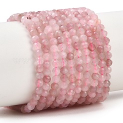 Natürliche madagaskars Rosenquarzperlen Stränge&nbsp;LS-G-P615-A-3mm-01