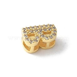 Латунные микро-паве прозрачные кубические цирконии начальные многорядные звенья&nbsp;KK-S520-01G-02