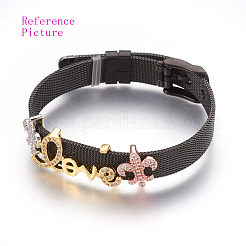 Латунные микро проложить кубического циркония слайд подвески&nbsp;ZIRC-G147-31-NR