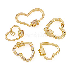 5 stücke 5 stile messing schraube karabinerverschluss charme&nbsp;KK-TA0008-24