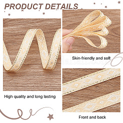 Жаккардовые ленты из полиэстера с ромбами OCOR-WH0078-128B