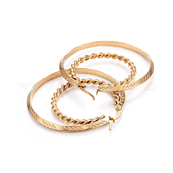 Серьги-кольца из нержавеющей стали 304 EJEW-L232-019G