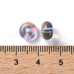 Выпечка расписные прозрачные стеклянные бусины X-DGLA-S116-01J