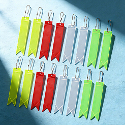 16 pieza de 4 colores rectangulares de plástico PVC que reflejan la luz&nbsp;HJEW-GF0001-79
