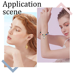 30шт. 3-х цветная подвеска из нержавеющей стали 304&nbsp;STAS-BBC0001-48