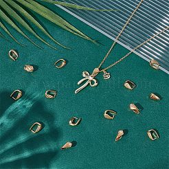 30 шт. латунные микрофибровые зажимные скобы с кубическим цирконием KK-UN0004-94