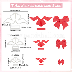 3 Satz 3 Stile Bowknot-Pla-Formen&nbsp;DIY-SP0003-15