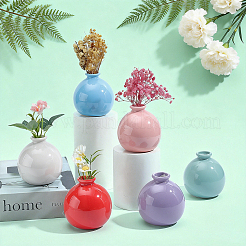 6 mini vase floral en céramique 6 couleurs pour la décoration intérieure&nbsp;BOTT-NB0001-07