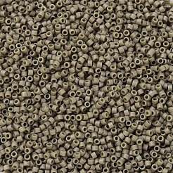 MIYUKIデリカビーズ小  シリンダー  日本製シードビーズ  15/0  （dbs0390)艶消し不透明緑茶光沢  1.1x1.3mm  穴：0.7mm  約175000個/袋  50 G /袋&nbsp;SEED-X0054-DBS0390