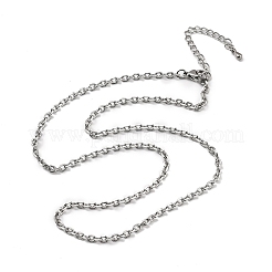 Ожерелья из цепочек из нержавеющей стали 304 толщиной 3 мм&nbsp;NJEW-T016-09P