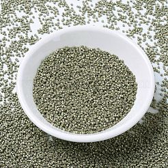 MIYUKIデリカビーズ  シリンダー  日本製シードビーズ  11/0  （db1170)亜鉛メッキマットアロエ  1.3x1.6mm  穴：0.8mm  約2000PCS /ボトル  10 G /ボトル&nbsp;SEED-JP0008-DB1170