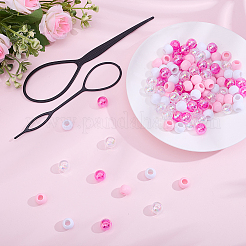 60pcs 2 Farben undurchsichtige Acrylperlen&nbsp;DIY-PA0002-19C