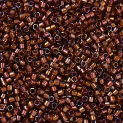 MIYUKIデリカビーズ  シリンダー  日本製シードビーズ  11/0  （db1750)スパークリングベージュ裏地ルートビールab  1.3x1.6mm  穴：0.8mm  約10000個/袋  50 G /袋&nbsp;SEED-X0054-DB1750
