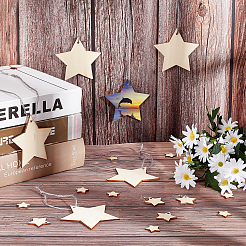 Кулоны из необработанного натурального дерева WOOD-AR0001-08