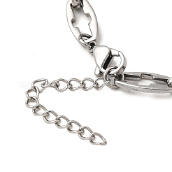 2 шт. 2 стиля браслетов из полой сшитой цепочки из нержавеющей стали 304 для пары BJEW-JB12294