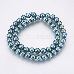 Electroplate non magnetici ematite sintetico fili di perline&nbsp;G-F585-C06-8mm