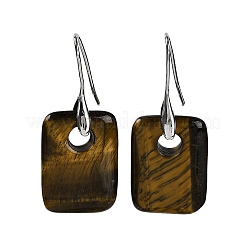 Натуральный тигровый глаз болтающийся&nbsp;EJEW-C119-02P-07