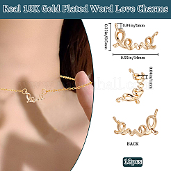 18 шт. Латунные подвески KK-BBC0016-08