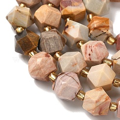 Нити из натуральных африканских агатов&nbsp;G-I376-A01-01