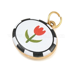 Pendentifs imprimés en acier inoxydable 304&nbsp;LS-SA-CBAE390-03G