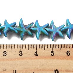 Нити из синтетических бирюзовых бусин&nbsp;G-P507-04K