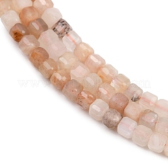 Натуральный Sunstone бисер пряди&nbsp;G-RM2025-C30-B